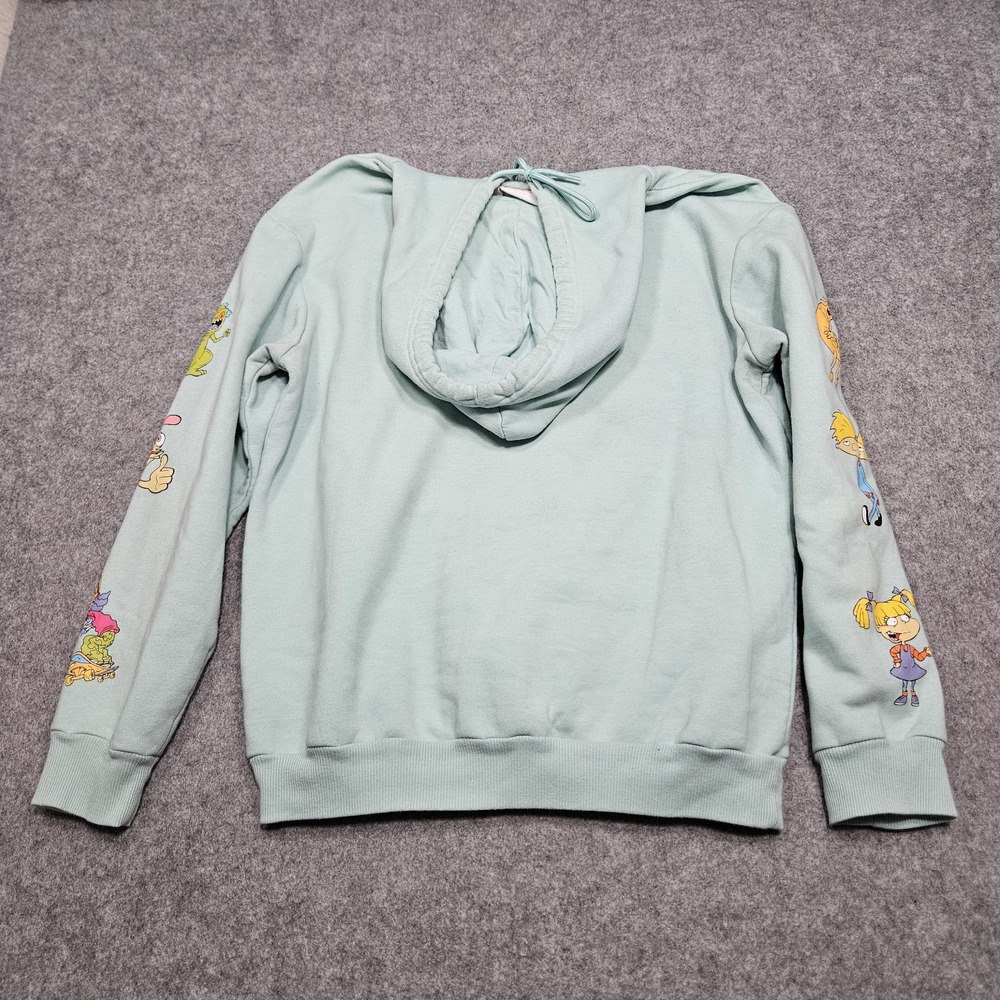 Nickelodeon 90's Cartoons Hoodie Rugrats, Rocko, Arnold Size Large Sweatshirt - Picture 6 of 10